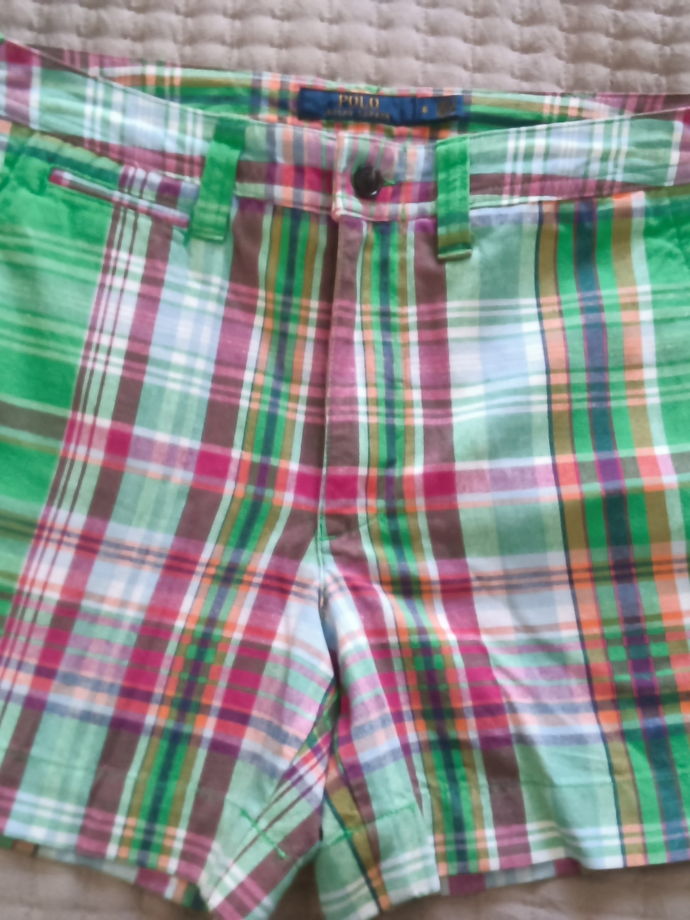 Polo by Ralph Lauren Green Multi-Color Plaid Women’s Shorts